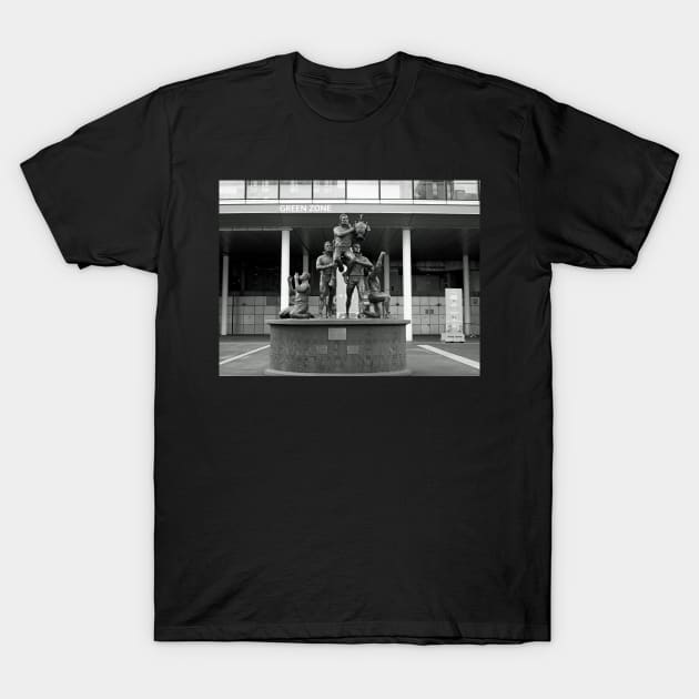 The statue of Martin Offiah, Wembley Stadium T-Shirt by fantastic-designs